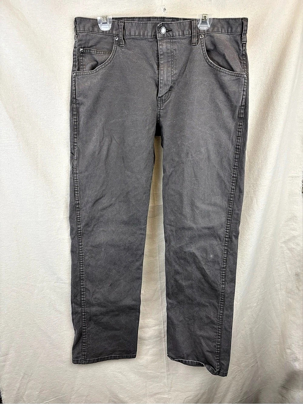 Dickies Flex Cargo Work Pants Charcoal Gray Cotton 34 x 32